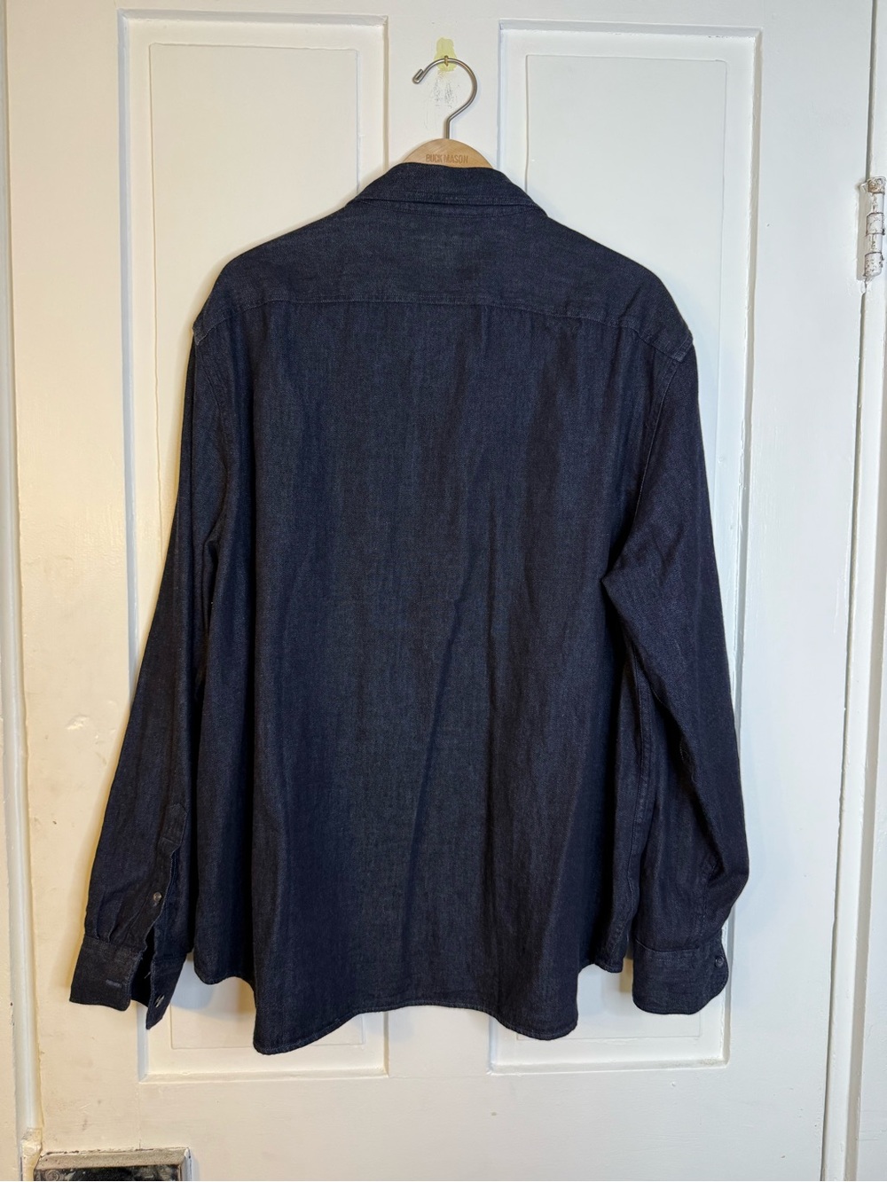 Todd Snyder Denim Big Shirt in Indigo Navy Blue - Picture 3 of 4
